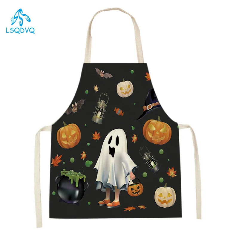 Kitchen Witch Baking - Abóbora bruxa padrão halloween aventais de