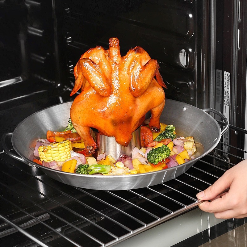 Kitchen Baking Tray Organiser - Suporte de frango de aço inoxidável