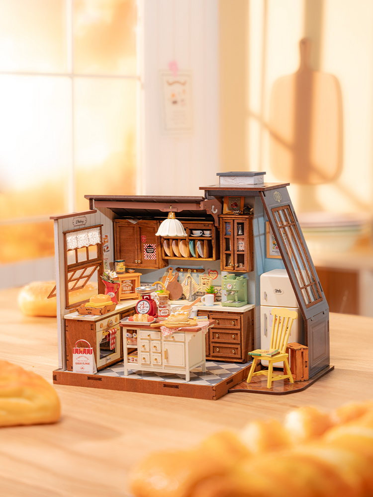 Baking Kitchen Robotime - Robotime Rolife Cozinha de Bonecas de
