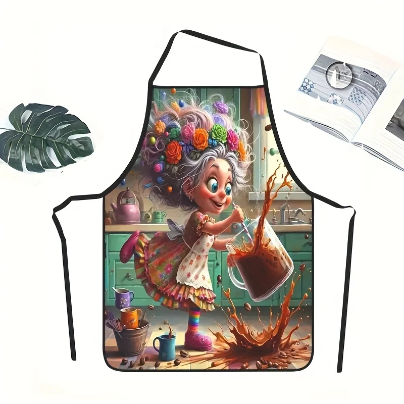 Kitchen Witch Baking - Avental de Cozinha de Bruxa Fofa