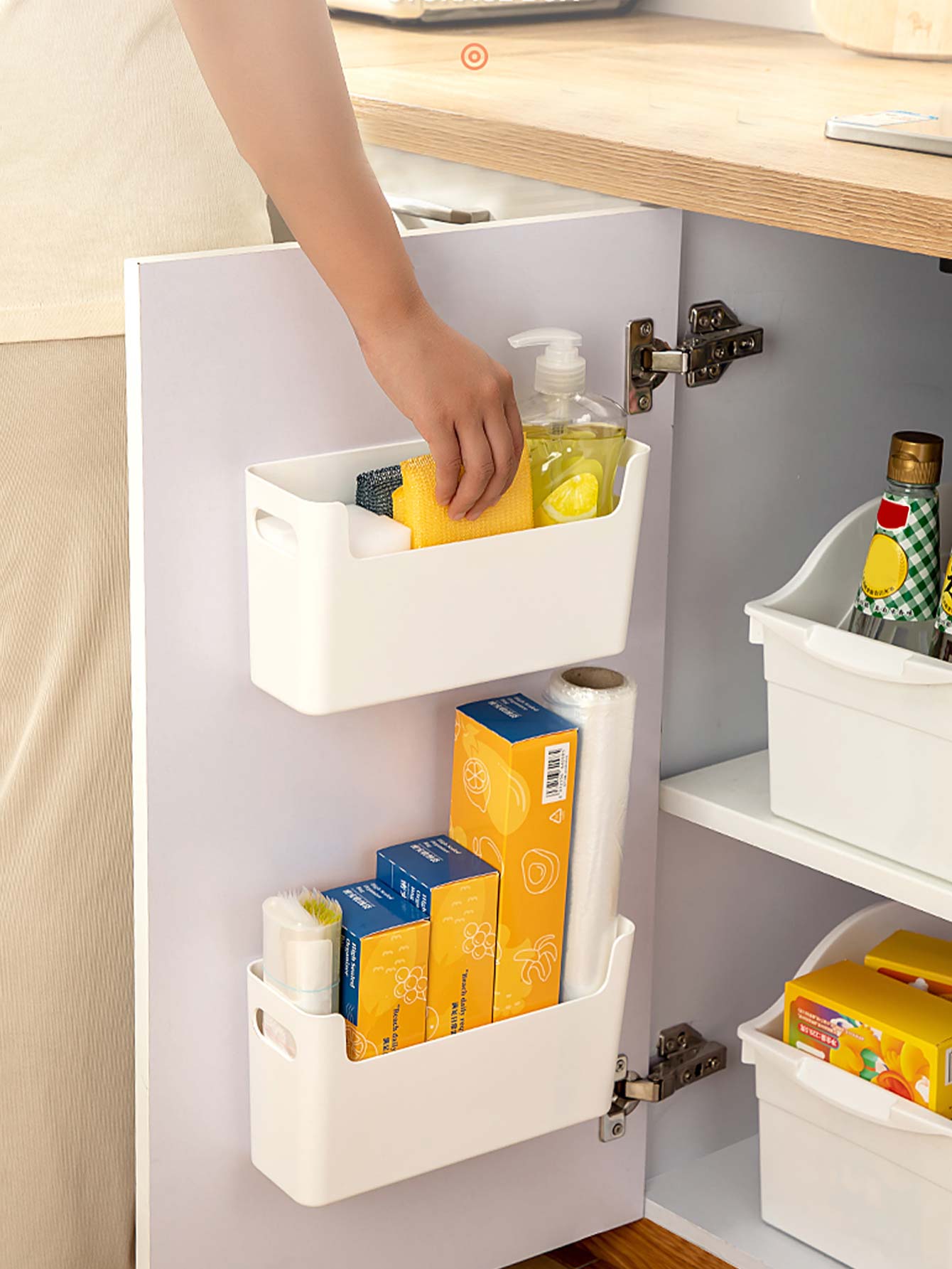 Kitchen Zo - Organizador de Porta de Armário Sem