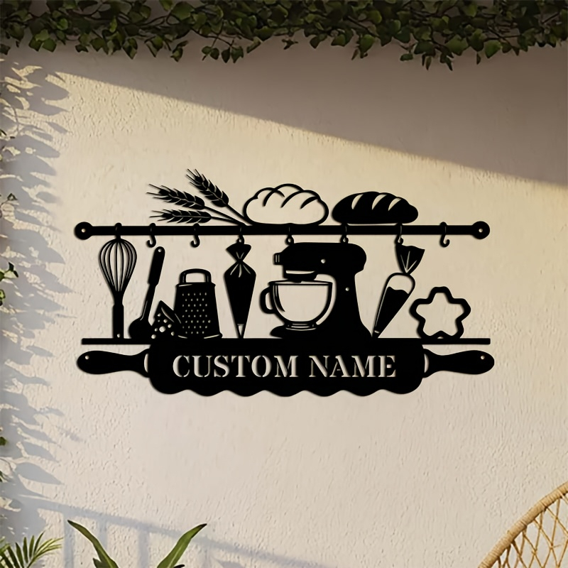 Kitchen And Baking - Arte de Parede Personalizada em Ferro