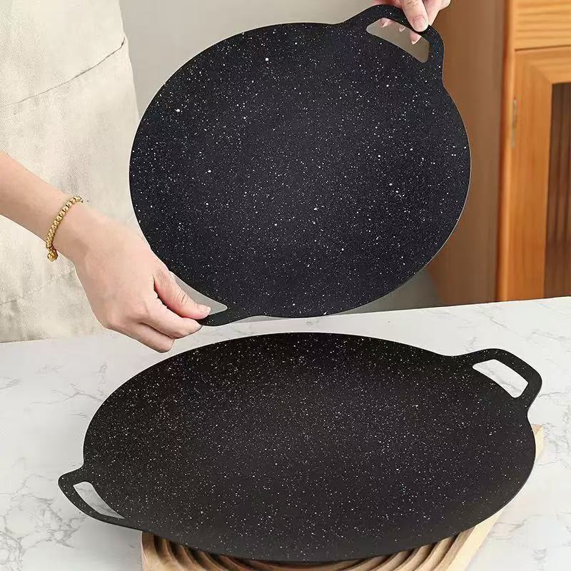 Kitchen Baking Tray Organiser - Chapa de Grelhar Coreana Fina, Redonda,