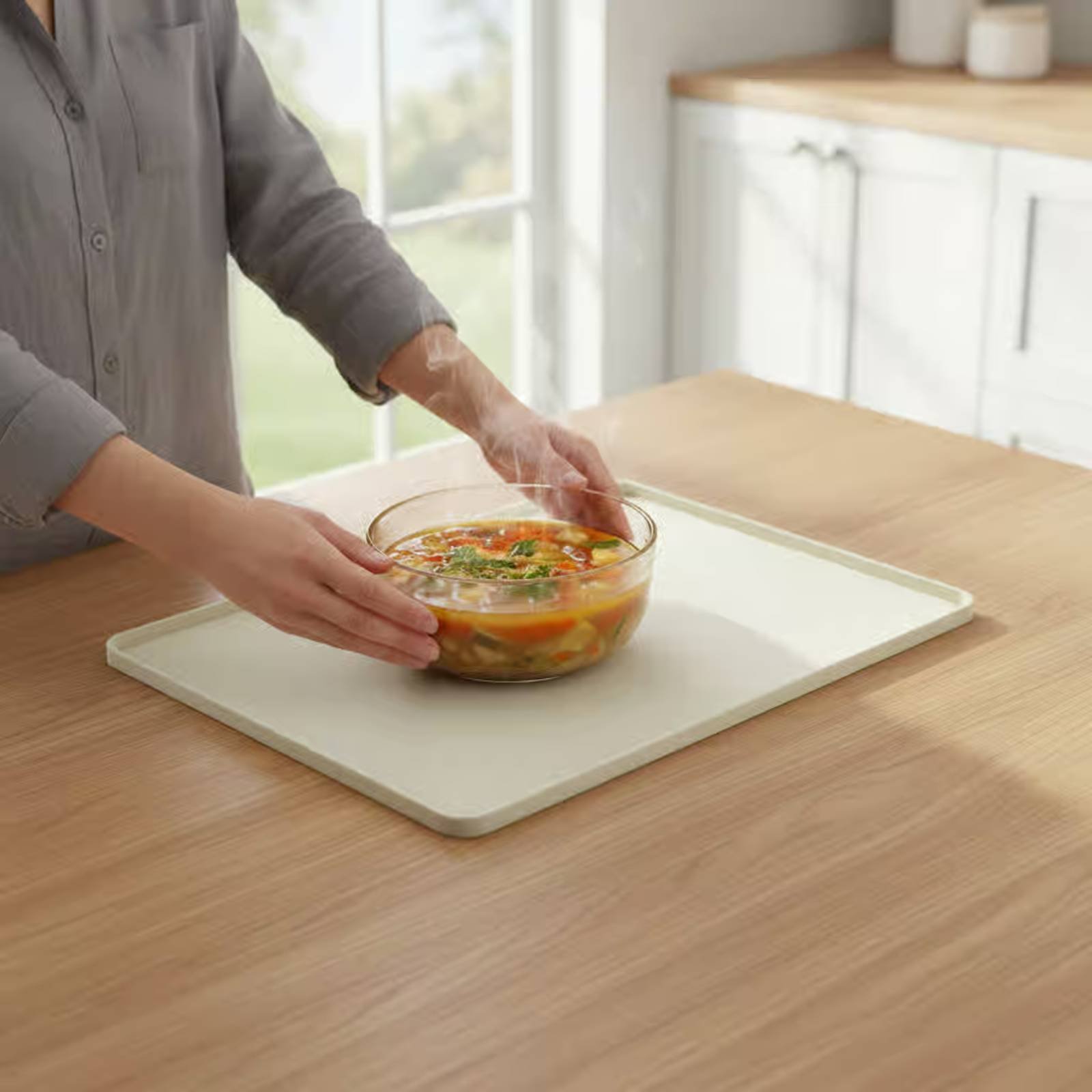 Kitchen Baking Mat - Protetor de Silicone para Micro-ondas, Tapete