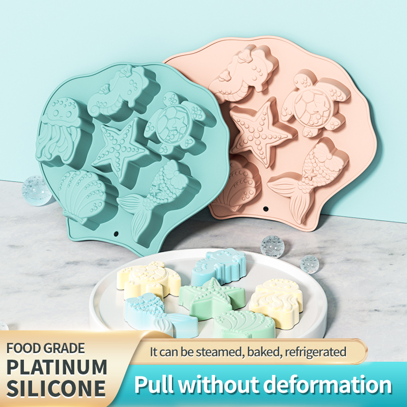Molde de Silicone Ocean Fondan - Kitchen Baking Utensils avaliação e preço