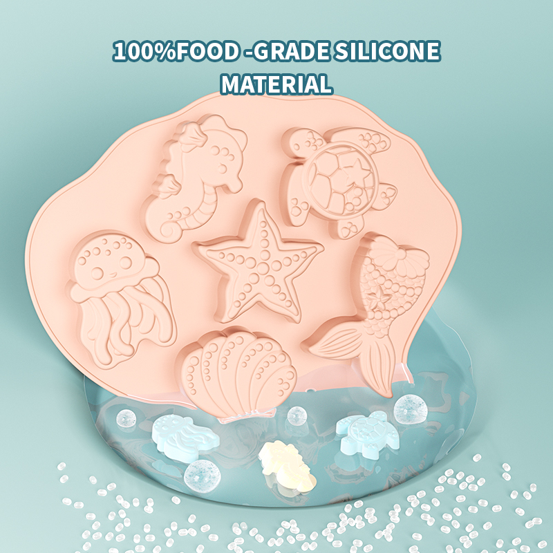 Molde de Silicone Ocean Fondan - Kitchen Baking Utensils avaliação e preço