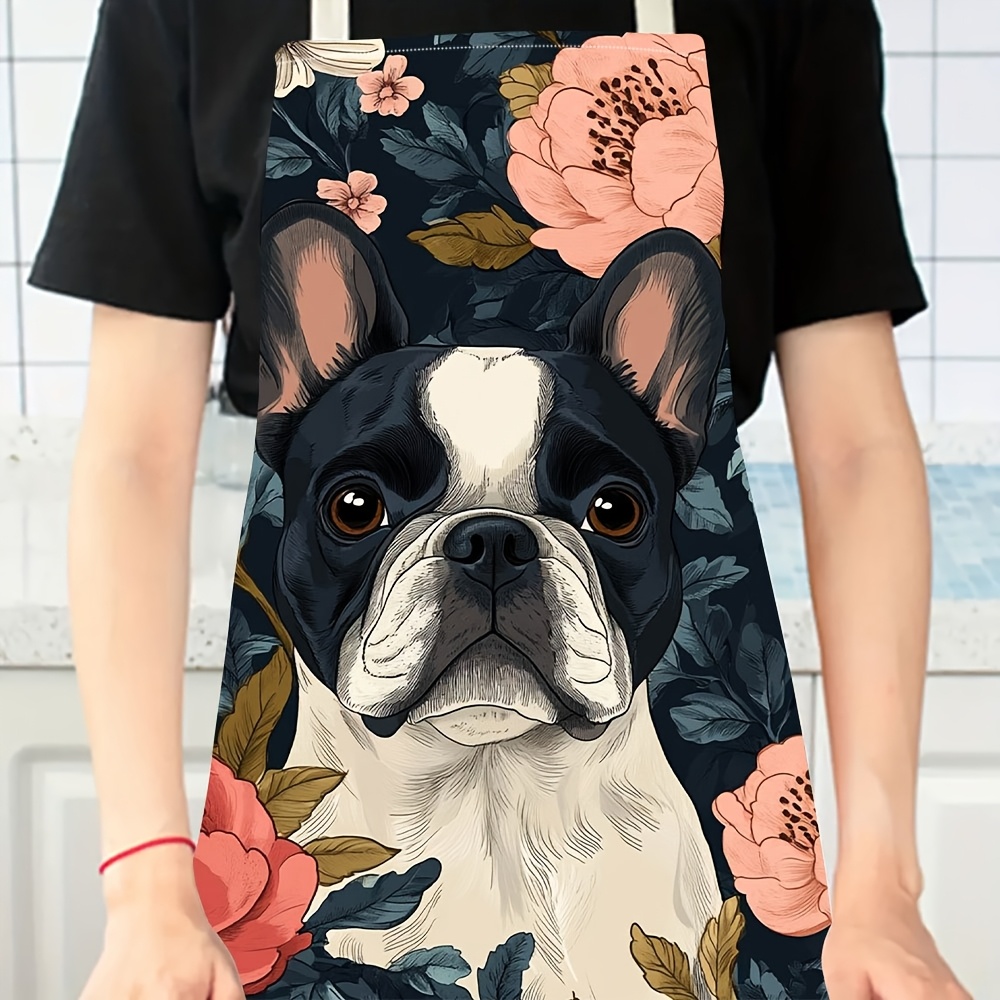 Avental Floral de Bulldog Fran - Kitchen Baking Area Ideas avaliação e preço