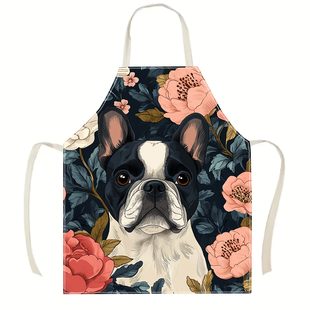 Avental Floral de Bulldog Fran - Kitchen Baking Area Ideas avaliação e preço