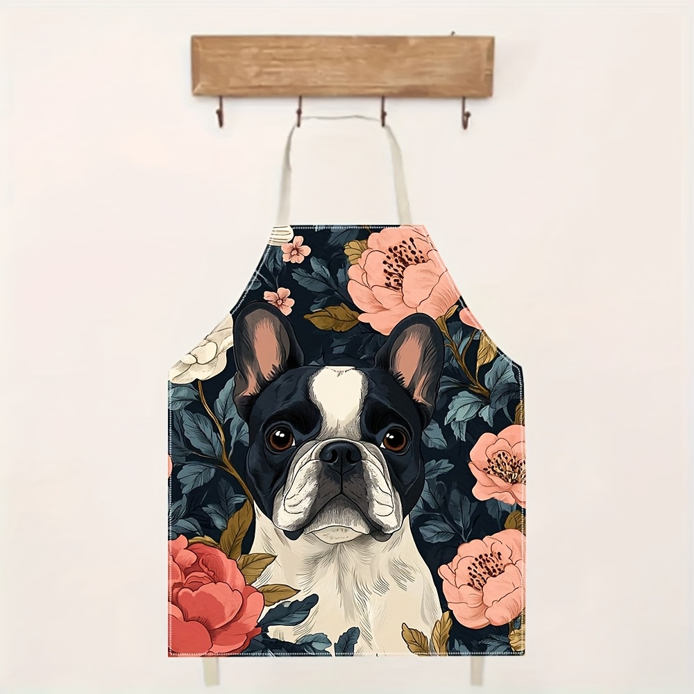 Avental Floral de Bulldog Fran - Kitchen Baking Area Ideas avaliação e preço