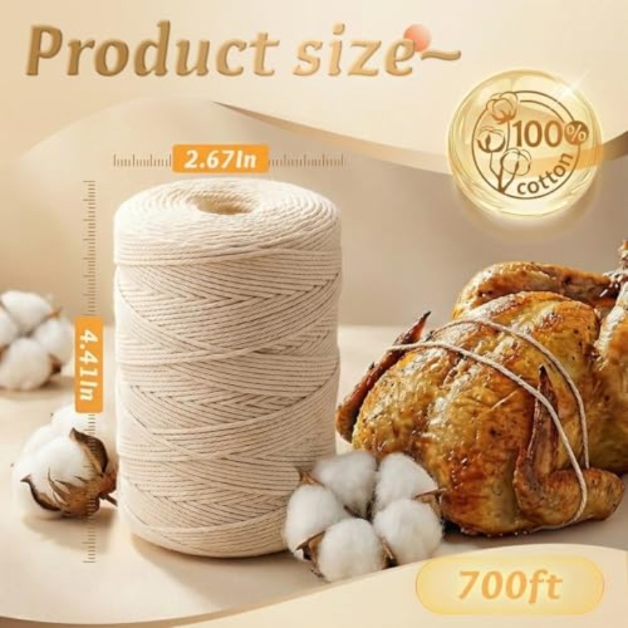 Corda de Açougueiro 100% Algod - Kitchen Baking Twine avaliação e preço