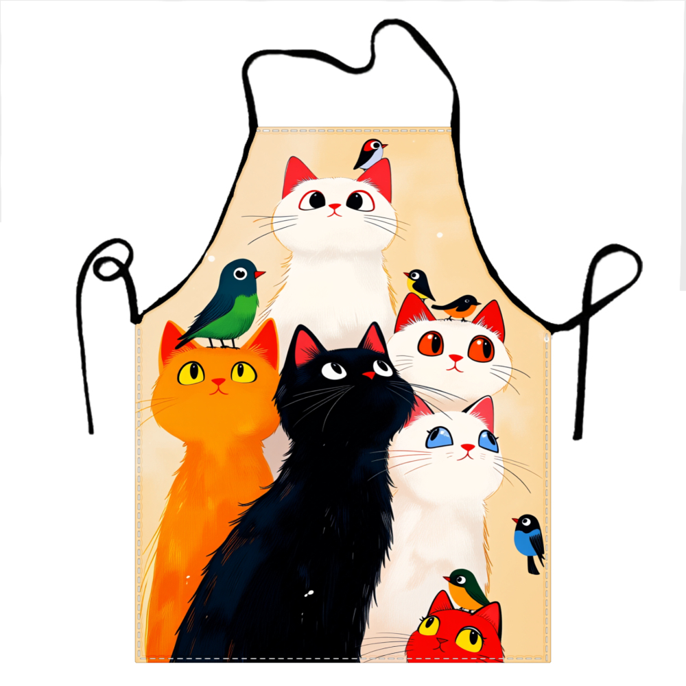 Avental com estampa de gatos e - Kitchen Baking Area Ideas avaliação e preço
