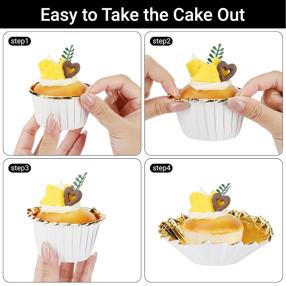 50 pçs muffins copo de papel c - Kitchen Baking Supplies avaliação e preço