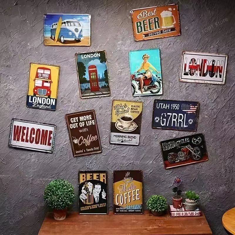 Placa de Metal Vintage de Hall - Kitchen Witch Baking avaliação e preço