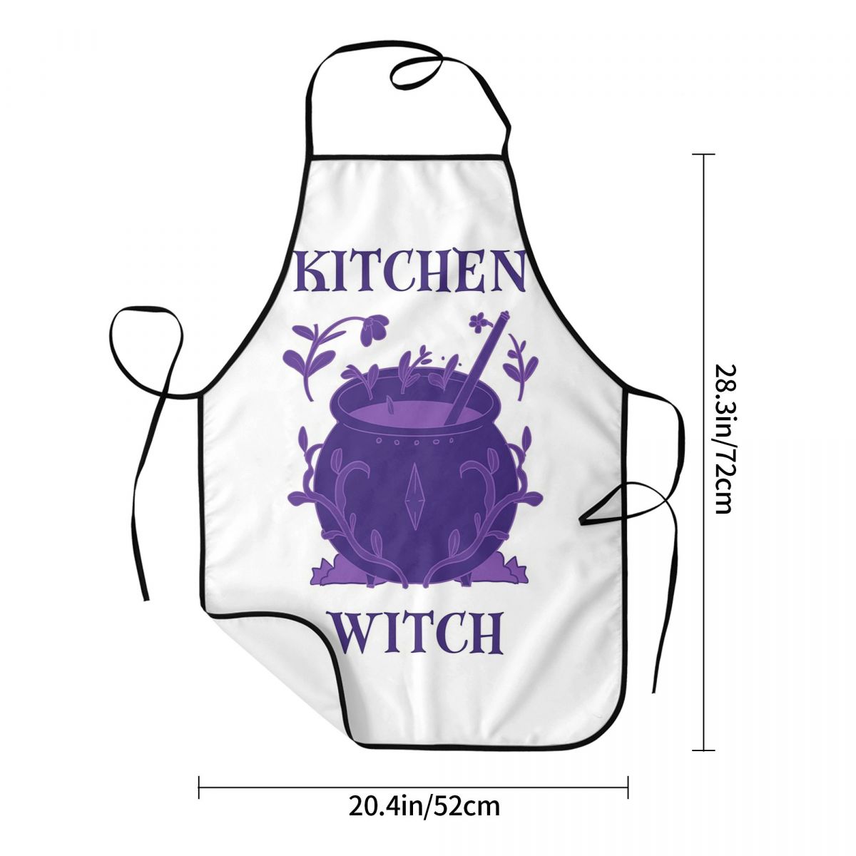 Avental Roxo Kitchen Witch par - Kitchen Witch Baking avaliação e preço