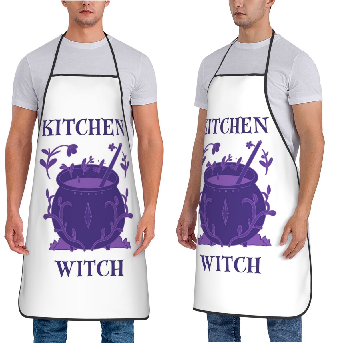 Avental Roxo Kitchen Witch par - Kitchen Witch Baking avaliação e preço