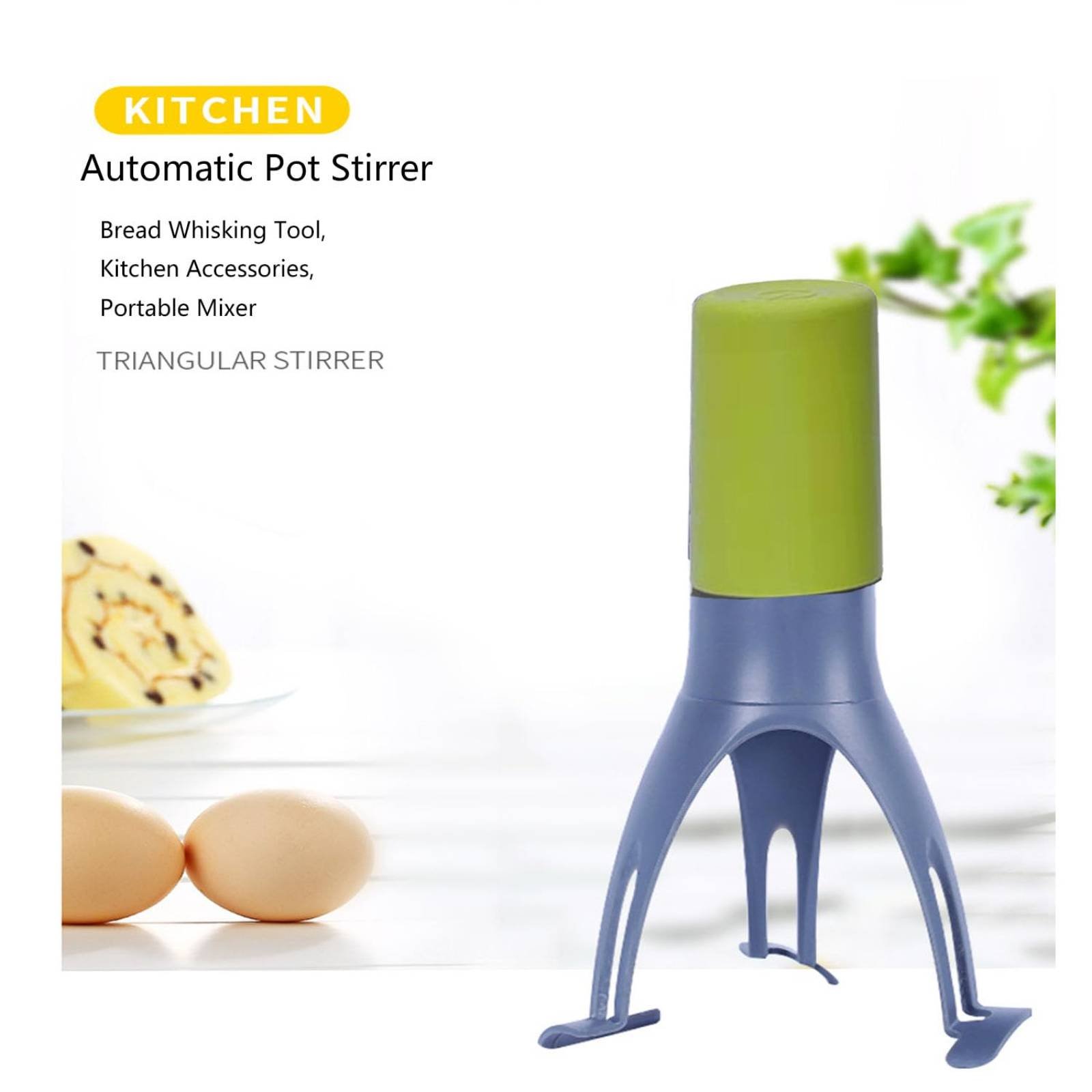 Batedor Triangular Automático  - Kitchen Baking Mixer avaliação e preço