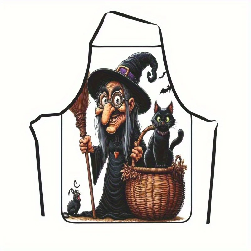 1pc avental temático de bruxa  - Kitchen Witch Baking avaliação e preço