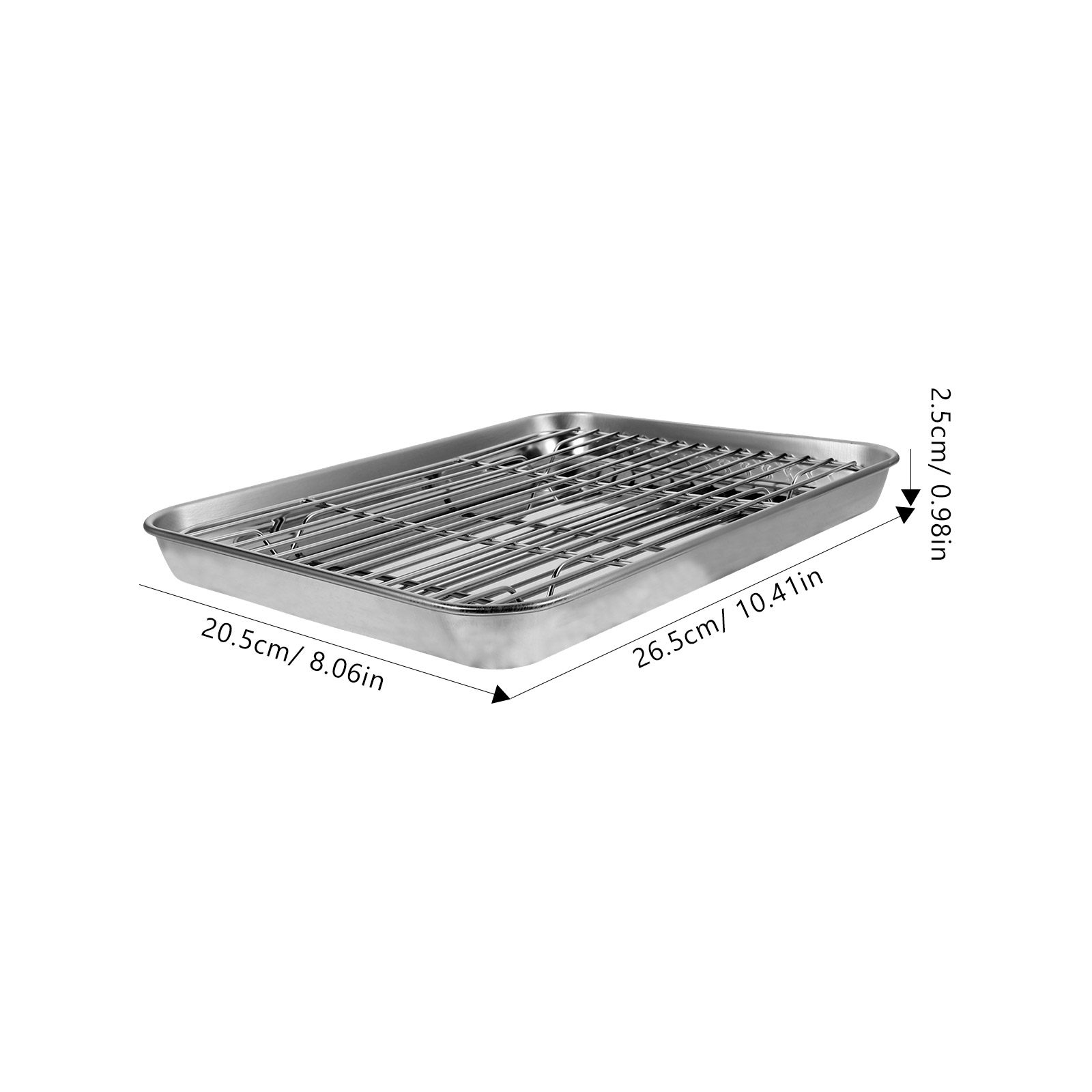 Conjunto de 2 Peças: Assadeira - Cooling Rack Wire avaliação e preço