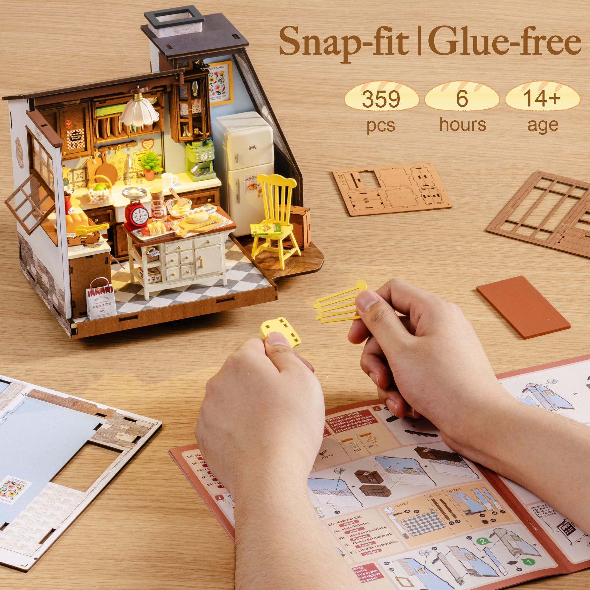 Rolife diy kit de casa em mini - Baking Kitchen Robotime avaliação e preço