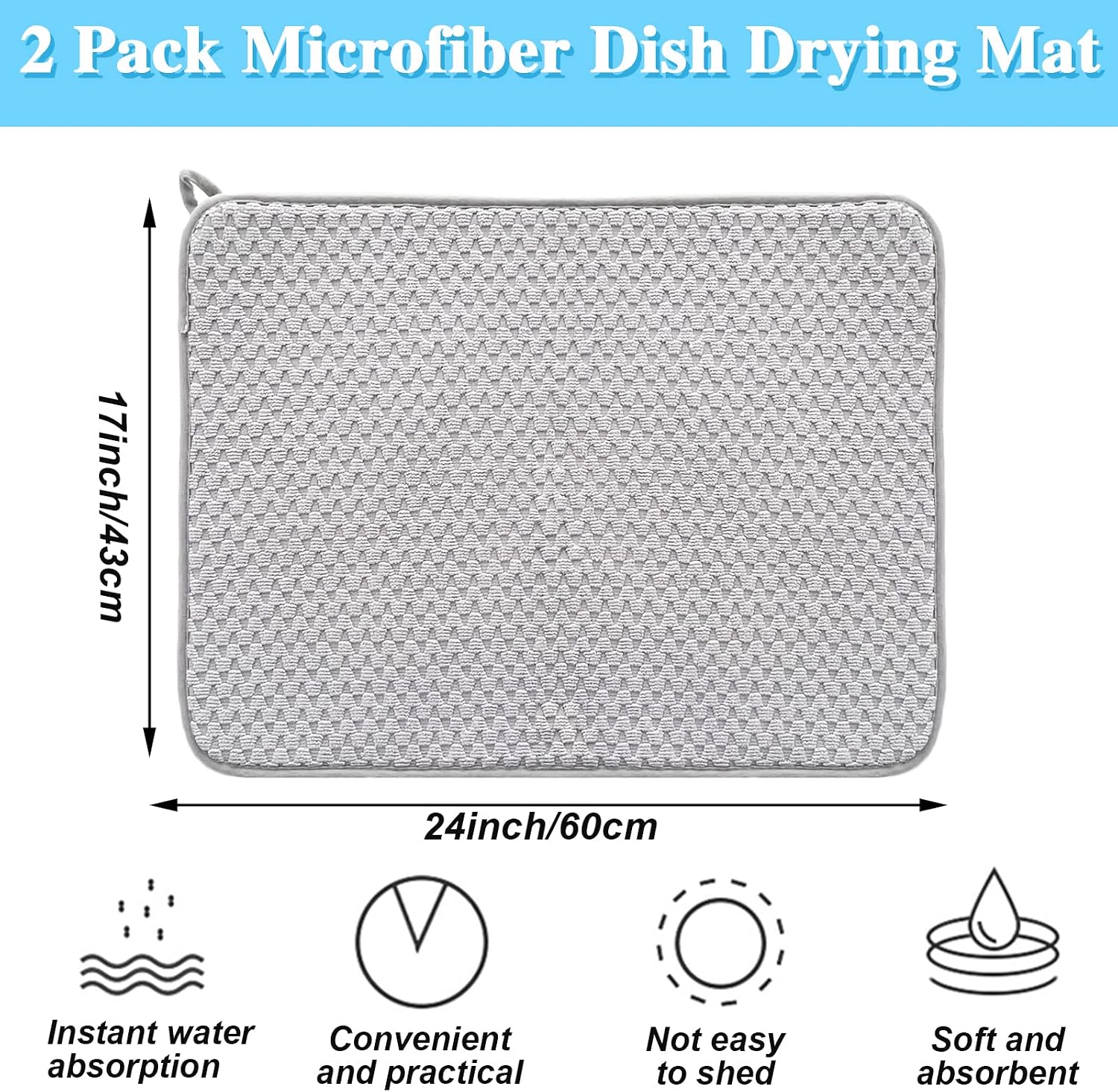Conjunto de 2 tapetes de micro - Kitchen Baking Mat avaliação e preço
