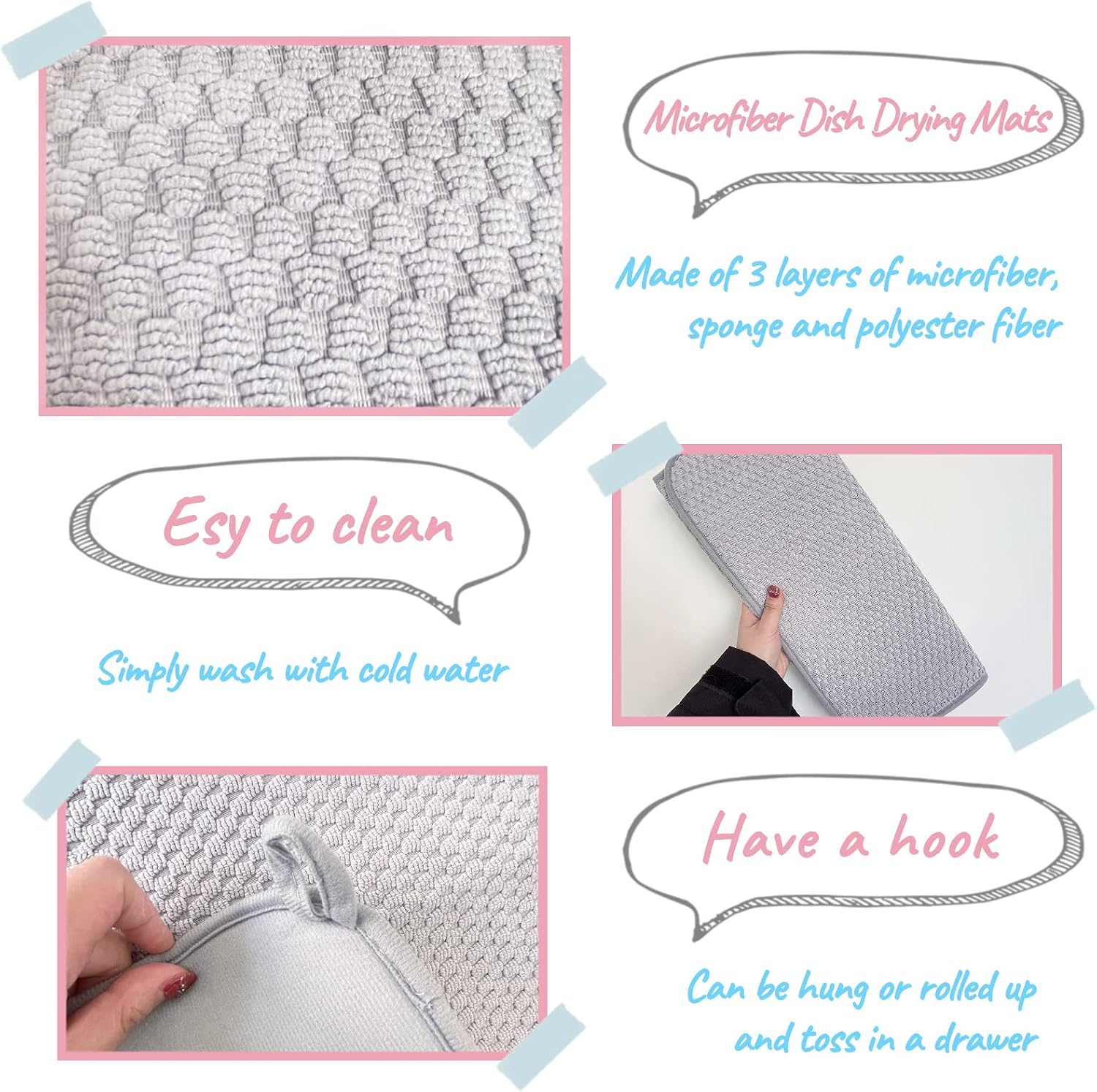 Conjunto de 2 tapetes de micro - Kitchen Baking Mat avaliação e preço