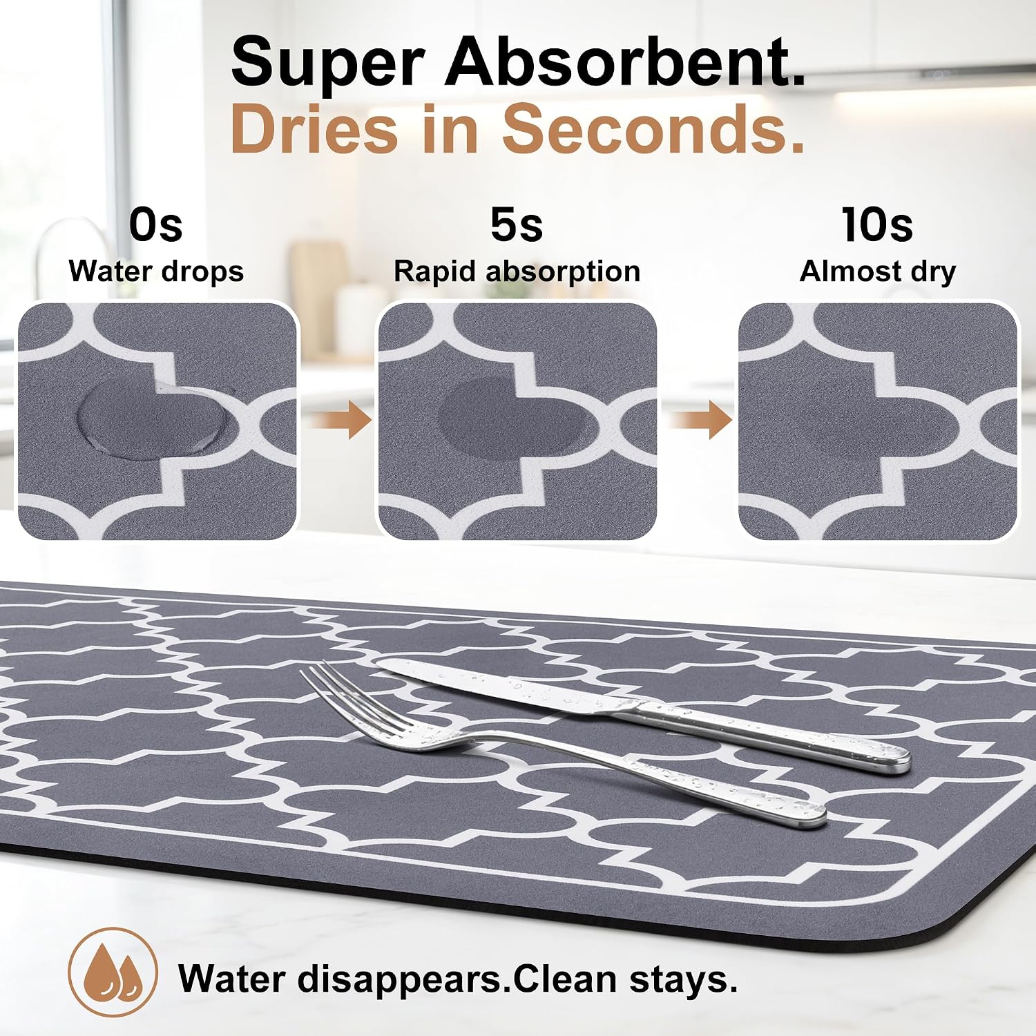 Tapete de Secagem de Louças Su - Kitchen Baking Mat avaliação e preço